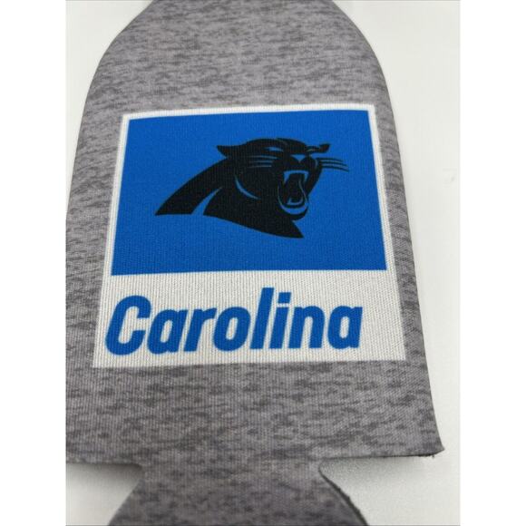 Carolina Panthers Gray Zipper Bottle Coozie NFL LOGO Football - Picture 4 of 4
